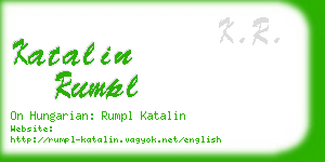 katalin rumpl business card